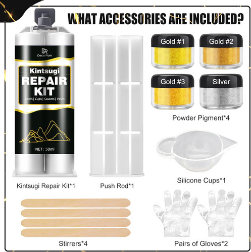 Kintsugi repair kit food - kit,